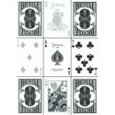 Bicycle Poker Metallic Black and White