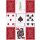 Monarchs Spielkarten von Theory11 - Rot