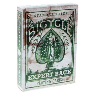 Bicycle Expert Back Heritage Spielkarten - Grün