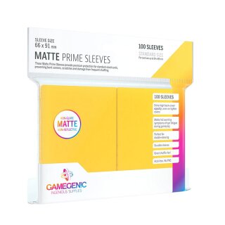 Gamegenic Matte PRIME Sleeves Yellow