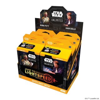 Star Wars: Unlimited – Jump to Lightspeed Spotlight-Deck Bundle - englisch