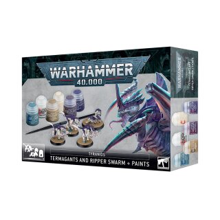 Warhammer 40.000 Tyranids Termagants and Ripper Swarm + Paints