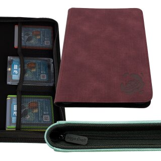 Payashell Caratex Zip-Up Album - 9-Pocket (wine red)