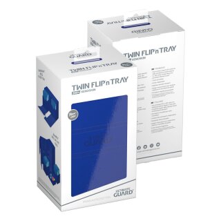 Ultimate Guard Twin Flip`n`Tray 200+ XenoSkin Monocolor Blau