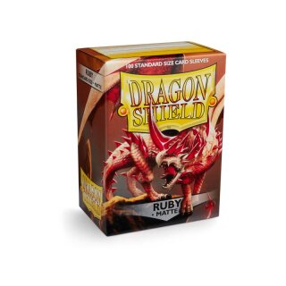 Dragon Shield Card Sleeves - Matte Ruby (100) - Standard Size