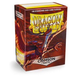 Dragon Shield Card Sleeves - Matte Crimson (100) - Standard Size