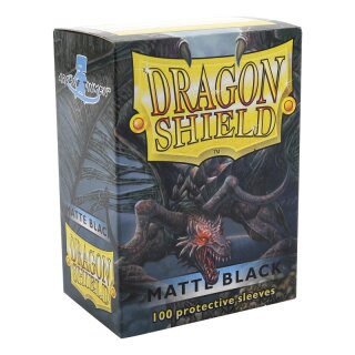 Dragon Shield Card Sleeves - Matte Black (100) - Standard Size