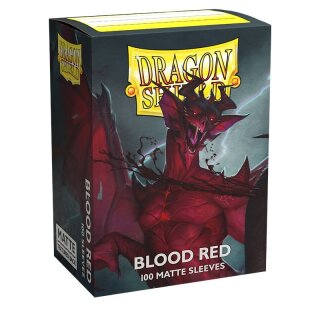Dragon Shield Card Sleeves - Matte Blood Red (100) - Standard Size