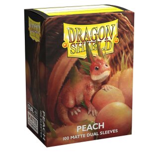 Dragon Shield Card Sleeves: Dual Matte Peach (100) - Standard Size