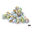 Chessex Würfelset/Diceset Brush Breezy/blue 12mm D6