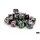 Chessex Würfelset/Diceset Brush Paintball/green 12mm D6