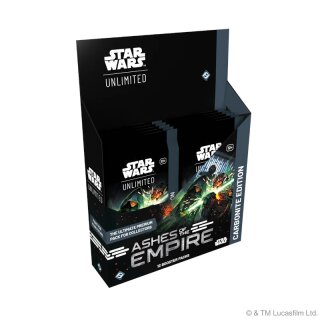 Star Wars: Unlimited – Ashes of the Empire Carbonite-Booster-Display (englisch)