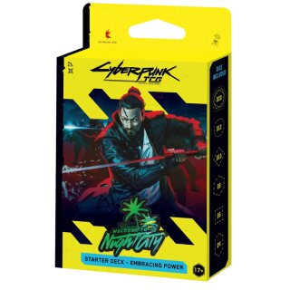 Cyberpunk TCG - Welcome To Night City Starter Deck - Embracing Power (englisch)