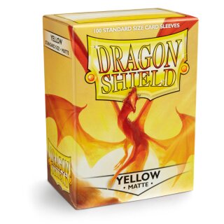 Dragon Shield Card Sleeves - Matte Yellow (100) -...