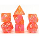 RPG Würfelset Transparent: Coral