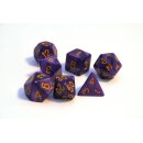 RPG Würfelset Pearl: Purple/Gold
