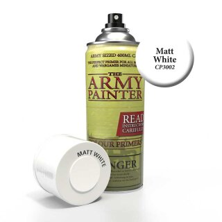 The Army Painter - Base Primer - Matt White Spray (400ml)