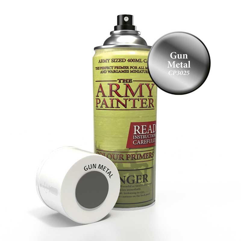The Army Painter - Base Primer - Gun Metal Spray (400ml)