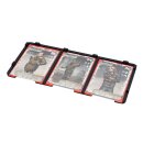 UGT - Kartenboard f&uuml;r gro&szlig;e Karten 1 x 3 rot