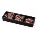 UGT - Tray Gr&ouml;&szlig;e 3 mit drei F&auml;chern - hoch rot