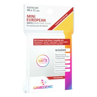 Gamegenic MATTE Mini European Card Game Prime Sleeves 46x71mm