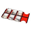 UGT - Kartenboard f&uuml;r kleine Karten 2 x 4 grau