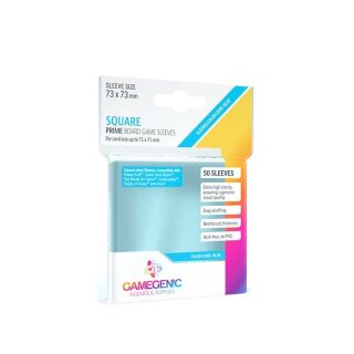 Gamegenic Square-Sized Sleeves Clear 73x73mm