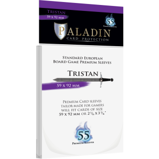 Paladin Sleeves - Tristan Premium 59 x 92mm (55 Sleeves)...