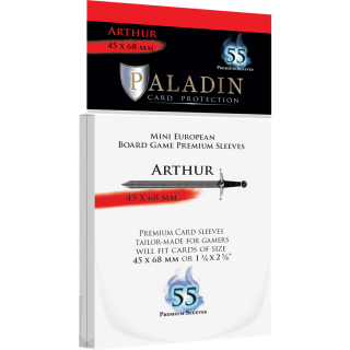 Paladin Sleeves - Arthur Premium 45 x 68mm (55 Sleeves)...