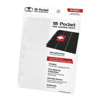Ultimate Guard 18-Pocket Pages Side-Loading Weiß (10er)